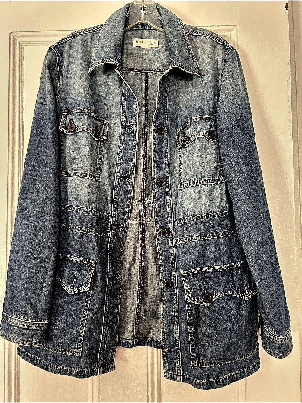 Nili Lotan Denim Jacket Women's Blue Jean Jacket